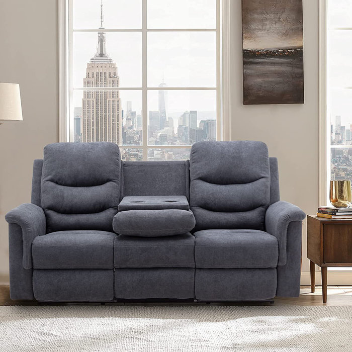 Red Barrel Studio® Geni 78" Pillow Top Arm Reclining Sofa Wayfair